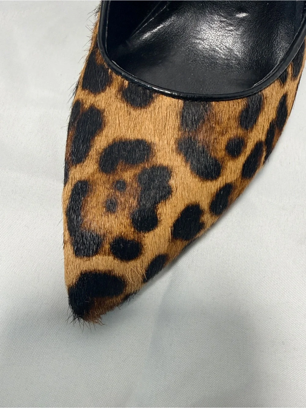 Nine West Leopard-Print Pointed Pumps - Brown/Black